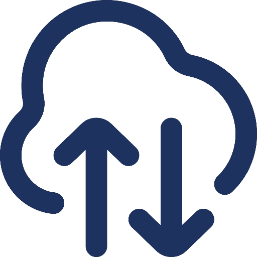 cloud up down icon