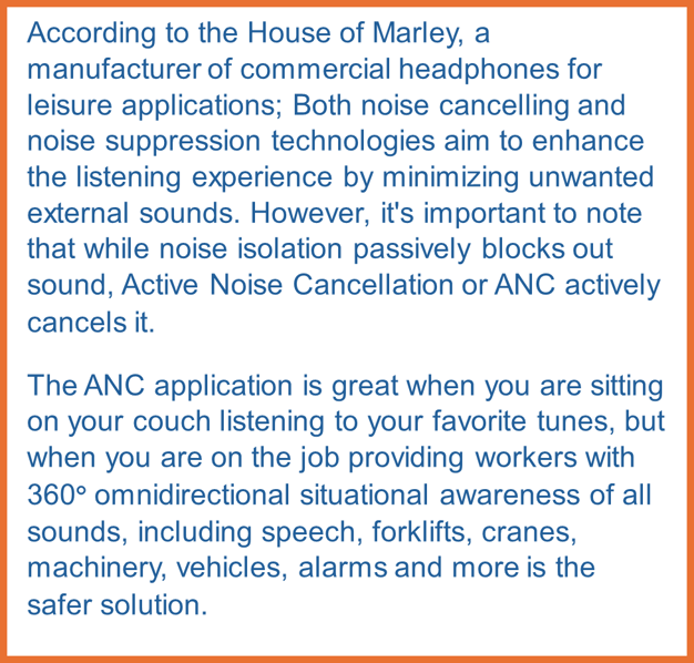 Active NoiseCanceling vs. Noise Suppression Sensear