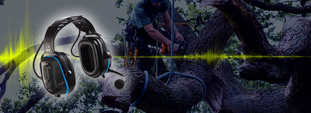 Lumber Worker with Hearing Aids Using Sensear