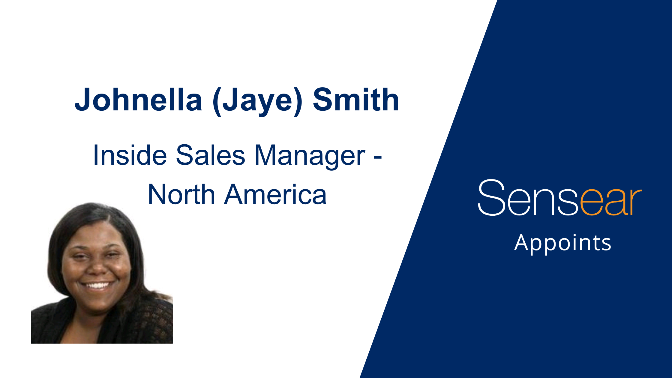 Johnella Smith Joins Sensear as New Inside Sales Manager